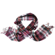 Locharron of Scotland Macdonald Dress Modern Lambswool Scarf - Green/Red/White