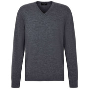 falke-lambswool-v-neck-sweater---heather-dark-grey-35072715