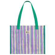 Torba na ramię Claude Tote - zielona/Parma w paski