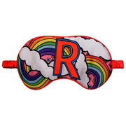 Jessica Russell Flint R for Rainbow Silk Eye Mask - Biała/Różowa/Żółta