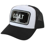 Aluminiowy kapelusz typu trucker John Hatter GOAT - czarno-biały