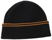 Czapka z wełny Merino Fred Perry Twin Tipped - czarny/ciemny karmelowy brąz