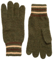 Rękawiczki Dents Salcombe Rib Knit - oliwkowa zieleń