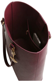 Torba materiałowa Alice Wheeler London Marlow - Berry Red