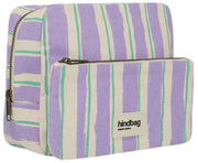 Hindbag Alix Extra Large Kosmetyczka - Zielony/Parma Paski