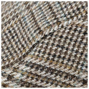Płaski kaszkiet Dents Stanwick Tweed - brązowy