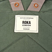 Roka Hampton Mały plecak z bawełnianego płótna - wierzbowo-zielony