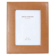 Byron and Brown Vintage Leather Photo Frame 8x6 - Tan