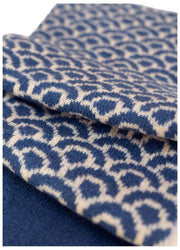 Przytulny szalik Powder Agatha - Denim Mix Blue