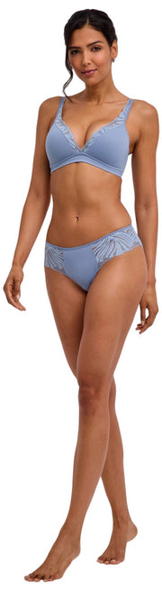 Biustonosz Falke Delicate Touch High Apex - niebieska stal