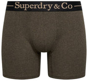 Superdry & Co Potrójne spodenki kąpielowe – brązowy marl/brązowy grys/tan marl