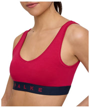 Dwupak biustonosza z gorsetem Falke Daily Comfort Print – czerwony/czarny