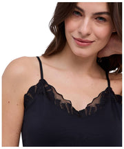 Top na ramiączkach Falke Delicate Touch - czarny
