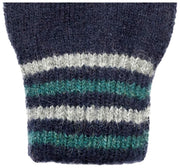 Rękawiczki Dents Salcombe Rib Knit - granatowe