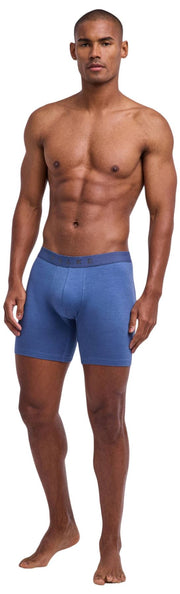 Dwupak bokserek z długimi nogawkami Falke Daily Comfort - granatowy/niebieski