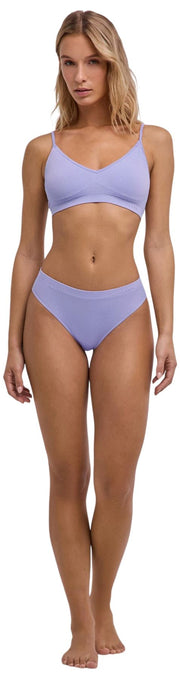 Bezszwowy biustonosz z gorsetem Falke Daily - Lavendust Lilac