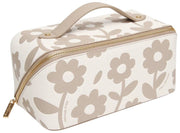 Etui na pociąg Alice Wheeler London w kwiaty – kamienny beż