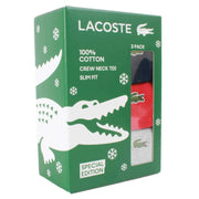 lacoste-crew-neck-slim-fit-cotton-3-pack-t-shirts---navyredsilver-chine-grey-34332568
