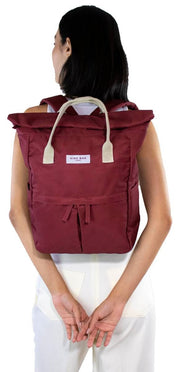 Miły torba London Hackney Medium Plecak - Burgundy