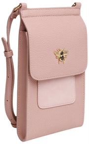 Torba przez ramię Alice Wheeler London Mini Bloomsbury - różowa