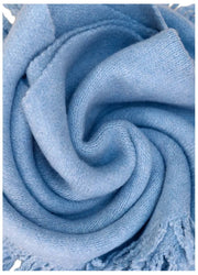 Pudrowy szalik Emily Cosy - Denim Blue