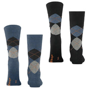 burlington-everyday-argyle-2-pack-socks---denim-mel-blue-34598178