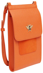 Torba przez ramię Alice Wheeler London Mini Bloomsbury - pomarańczowa