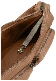 Torba na ramię Hindbag Emile z wieloma kieszeniami - cynamonowy brąz