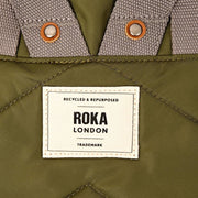 Roka Canfield B Średni plecak z nylonu pochodzącego z recyklingu - zielony szczypiorek