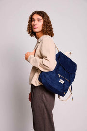 Plecak Hindbag Eliot - aksamitny granatowy