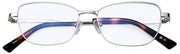Okulary do czytania MessyWeekend Meryl Blue Light - przezroczyste/srebrne