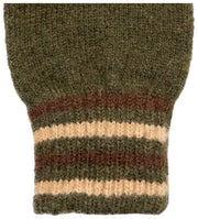 Rękawiczki Dents Salcombe Rib Knit - oliwkowa zieleń