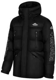 Helvetica Mountain Pioneers Kurtka typu parka z kapturem Himalaya - czarna