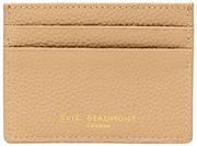 Etui na karty Elie Beaumont Heart – beż norek/czerwień winna