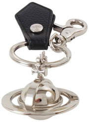 Brelok do kluczy Vivienne Westwood 3D Orb - czarny/srebrny