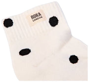 Skarpetki do kostki Roka Wembley - Marshmellow White Dot