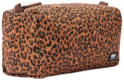 Roka Mayfair Mała kosmetyczka z bawełnianego płótna - Mini Leopard Brown