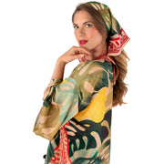 powder-exotic-leaves-silk-square-scarf---redbeigegreen-35503837
