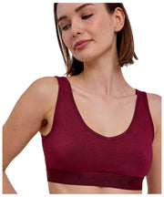 Dwupak biustonosza z gorsetem Falke Daily Comfort – czerwony