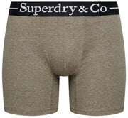 Superdry & Co Potrójne spodenki kąpielowe – brązowy marl/brązowy grys/tan marl