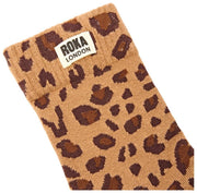 Skarpety Roka Wimbledon Crew - Savannah Leopard Sand Beige