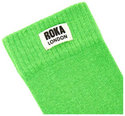 Skarpetki Roka Wimbledon Crew - Online Limonkowe