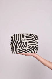 Kosmetyczka Leon - Hindbag - Zebra w kolorze ecru