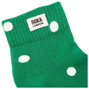 Skarpetki do kostki Roka Wembley - Amazon Dot Green/White