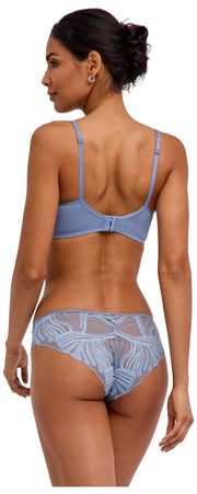 Biustonosz Falke Delicate Touch High Apex - niebieska stal