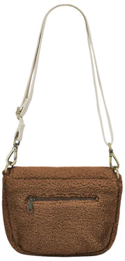 Torba na ramię Hindbag Margault Teddy - brązowa