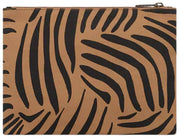 Średnia saszetka zapinana na zamek Ema Hindbag - Zebra Cynamonowy Brąz