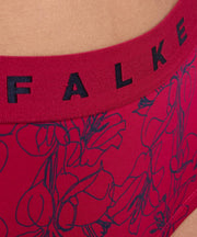 Dwupak hipsterskich fig Falke Daily Comfort Print - czarno-czerwony
