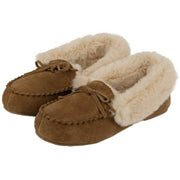 isotoner-genuine-suede-moccasin-slippers---tan-34523452