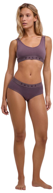 Dwupak hipsterskich fig Falke Daily Comfort - różowo-różowy/fioletowy